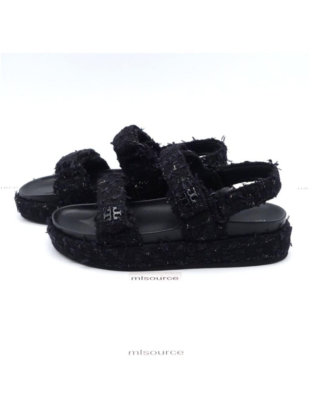 NEW Size 9.5 Women's Tory Burch Kira Sport Boucle Tweed Platform Sandals